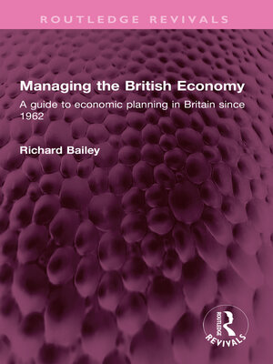 cover image of Managing the British Economy